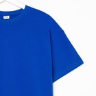 Футболка женская MINAKU OVERSIZE FIT: цвет электрик, р-р 48 - Фото 9