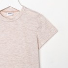 Футболка детская Basic line, бежевый меланж, рост 152 см - Фото 7
