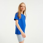 Футболка детская Basic line цвет электрик, рост 128 - Фото 6