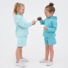 Костюм детский (толстовка, шорты) KAFTAN "Basic line", рост 86-92, цвет бирюзовый - Фото 8