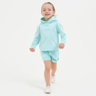 Костюм детский (толстовка, шорты) KAFTAN "Basic line", рост 98-104, цвет бирюзовый - Фото 7