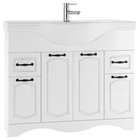 Тумба «Домино Rich», с 2 верхними ящиками, 1018×336×830 мм, под раковину Классика 105, цвет белое дерево - Фото 1