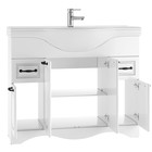 Тумба «Домино Rich», с 2 верхними ящиками, 1018×336×830 мм, под раковину Классика 105, цвет белое дерево - Фото 2