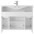 Тумба «Домино Rich», с 2 верхними ящиками, 1018×336×830 мм, под раковину Классика 105, цвет белое дерево - Фото 3