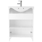 Тумба Домино Rich под раковину Классика 65, белое дерево, без ящика - Фото 3