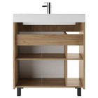 Тумба напольная «Домино» Craft, под раковину «Фостер 80», левая/правая, без ящиков, 772×444×820 мм, цвет дуб вотан/белый матовый - Фото 3