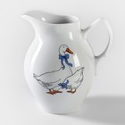 Кувшин Добрушский завод «Гуси», 2 л, фарфор, белый, рисунок МИКС - Фото 6