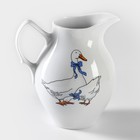 Кувшин Добрушский завод «Гуси», 2 л, фарфор, белый, рисунок МИКС - Фото 7