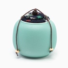 Набор для чайной церемонии ДЖЕКИЧАЙ «Харбин», 10 предметов, на 4 персоны, чашка 40 мл, чайник 200 мл, керамика, бирюзовый - Фото 5