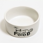 Миска керамическая "Food" 200 мл - 10 х 10 х 4,5 см, белая 6256954 - фото 16501663