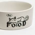 Миска керамическая "Food" 200 мл - 10 х 10 х 4,5 см, белая 6256954 - фото 16501665