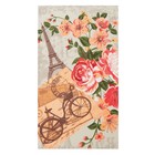 Полотенце 35х60 см, Почтовые марки, песочный, вафля, 160 гр/м2, хлопок 100% - фото 119115081