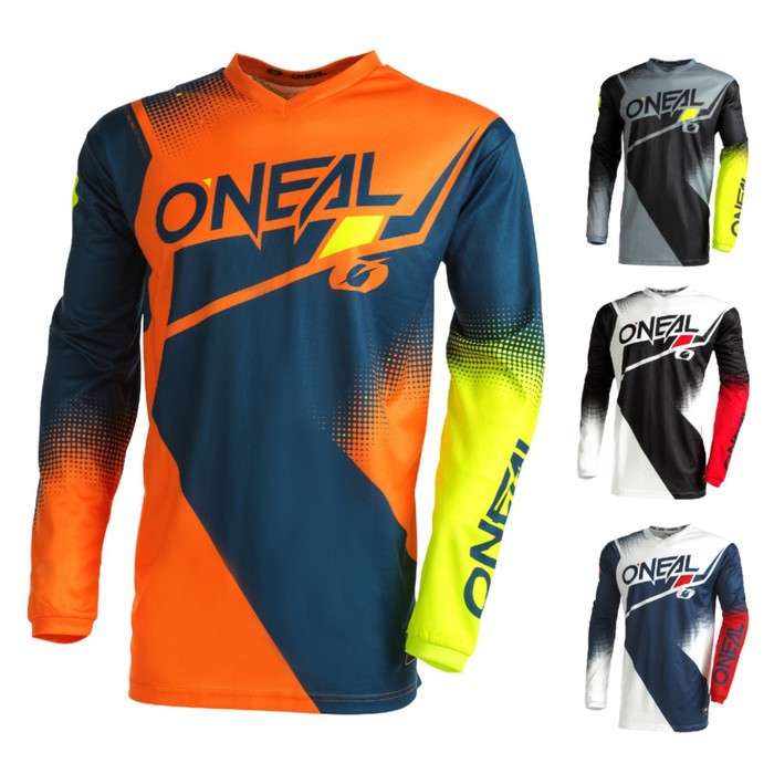 Джерси O'NEAL Element Racewear V.22, мужской, синий/оранжевый, XL