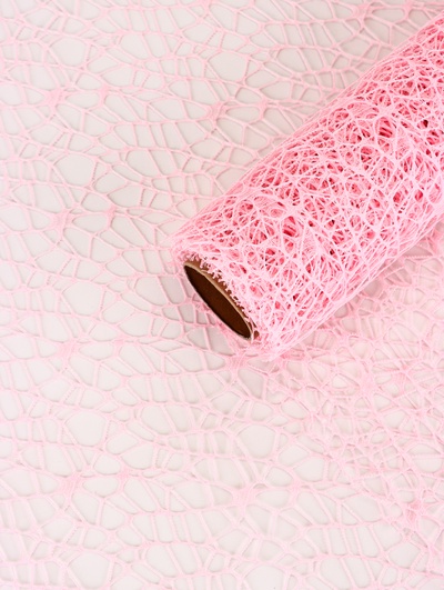 Сетка для цветов «Крошет», розовый, 0.5×4.5 м