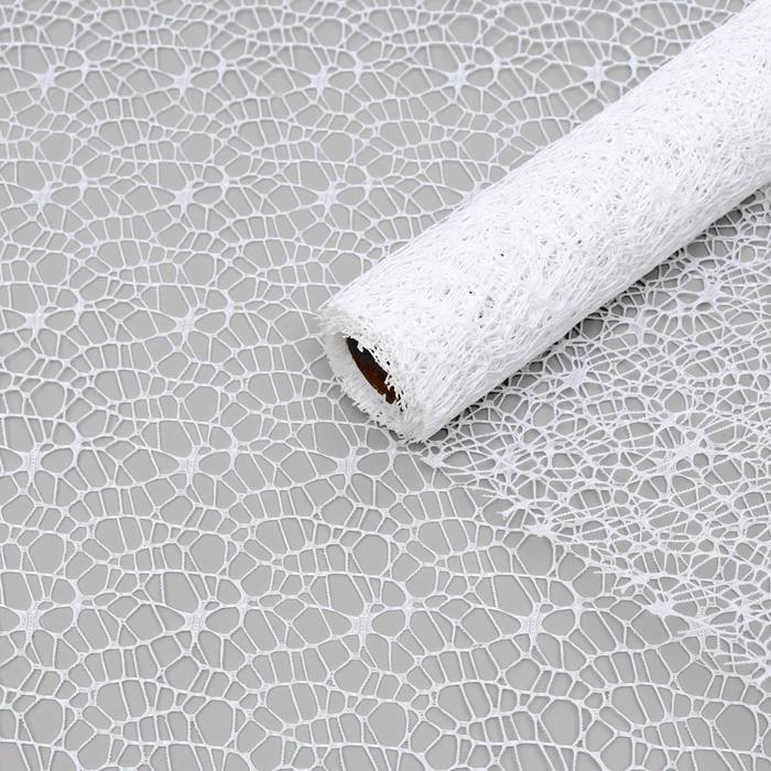 Сетка для цветов «Крошет», белый, 0.5×4.5 м - Фото 1