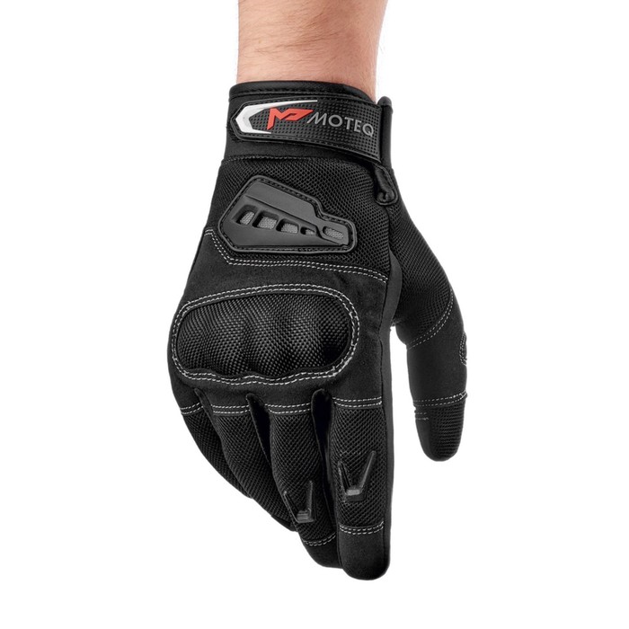 Перчатки для езды на мототехнике MOTEQ Twist 2.1 сетка, мужские, черный, M