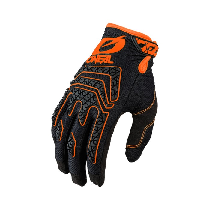 Перчатки для езды на мототехнике O'NEAL SNIPER ELITE, мужские, размер L, чёрные, оранжевые - Фото 1