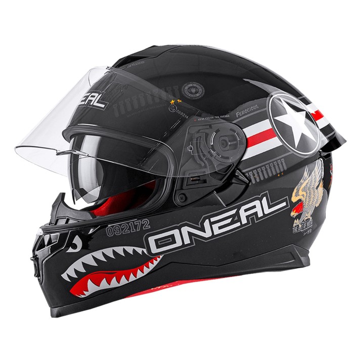 Шлем интеграл O'NEAL Challenger Wingman, глянец, размер L, чёрный - Фото 1