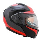 Шлем снегоходный ZOX Condor Parkway, стекло с электроподогревом, глянец, размер L, красный, чёрный - Фото 5