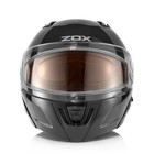 Шлем снегоходный ZOX Condor, двойное стекло, глянец, размер M, чёрный - Фото 3