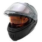 Шлем снегоходный ZOX Condor, двойное стекло, глянец, размер M, чёрный - Фото 5
