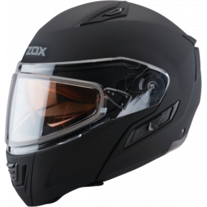 Шлем снегоходный ZOX Condor, стекло с электроподогревом, матовый, размер XL, чёрный