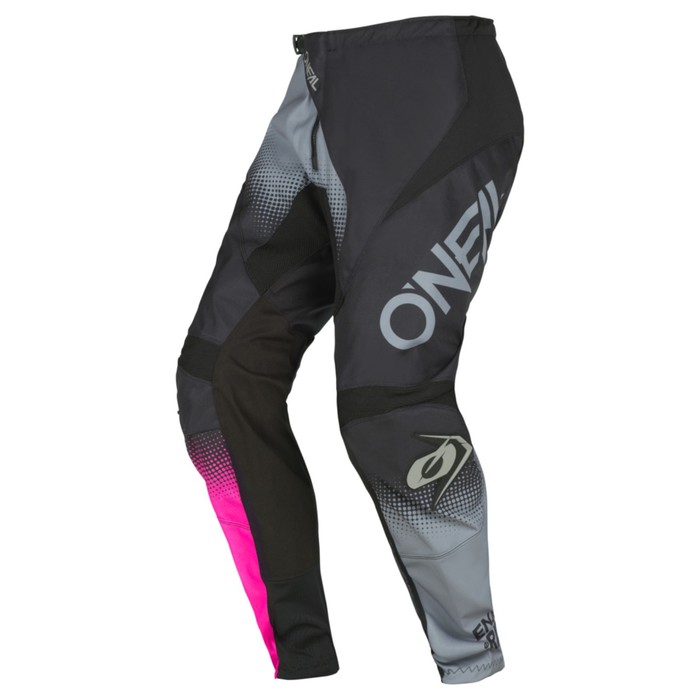 Штаны для мотокросса O&#39;NEAL Element Racewear V.22, женские, размер 44, чёрные, серые