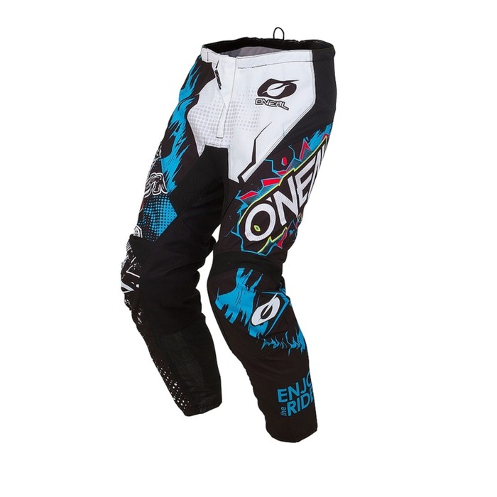 Штаны для мотокросса O'NEAL Element Villain, мужские, размер 54, чёрные, синие - Фото 1