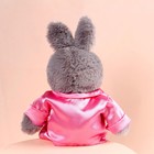 Мягкая игрушка «Зайка в пижаме», цвет розовый - Фото 4