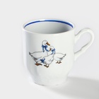 Кружка Добрушский завод «Гуси», 220 мл, фарфор, белая, рисунок МИКС - Фото 3