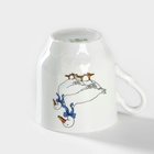 Кружка Добрушский завод «Гуси», 220 мл, фарфор, белая, рисунок МИКС - Фото 5