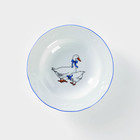 Тарелка глубокая Добрушский завод «Гуси», 250 мл, d=20 см, фарфор, белая деколь МИКС - Фото 3