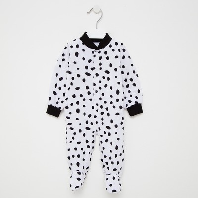Комбинезон детский «Далматинец», цвет белый, рост 74 см