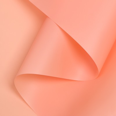 Пленка для цветов, матовая, светло - коралловый, 0.58×10 м