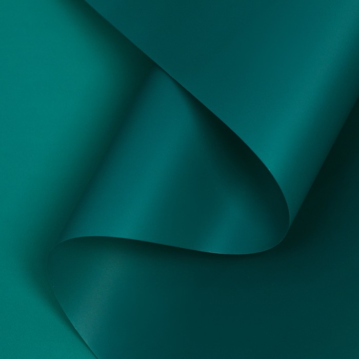 Пленка матовая для цветов и букетов, мятно - бирюзовая, 0.58×10 м - Фото 1