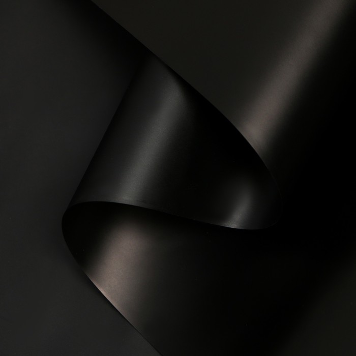 Пленка для цветов, матовая, черный 0,58 х 10 м - Фото 1