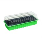 Мини-парник для рассады, 40 × 16 × 13 см, 2 вставки, 8 ячеек, зелёный, Greengo 7675050 - фото 13506924