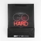 Пакет подарочный ламинированный вертикальный, упаковка, «Go hard», L 31 х 40 х 11,5 см - Фото 5