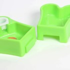 Миска двойная разделяющаяся "Объединение" под бутылку, 26х11,5х4,5 см, зелёная - фото 24454152