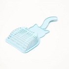 Совок для туалета «Довольный кот», 28×12.5 см, пластик, голубой - Фото 4