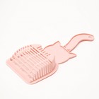 Совок для туалета "Довольный кот", 28 х 12,5 см, розовый - Фото 3