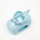 Совок для уборки за собаками с карманом для пакетов, 15.5 см × 9.5 см × 13 см, голубой - Фото 4