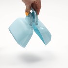 Совок для уборки за собаками с карманом для пакетов, 15.5 см × 9.5 см × 13 см, голубой - Фото 6