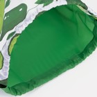 Мешок для обуви на шнурке, цвет белый/зелёный - Фото 3