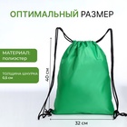 Мешок для обуви на шнурке, с принтом, размер 32×0.5×40 см, белый/зелёный/розовый - Фото 2