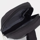 Рюкзак молодёжный из текстиля на молнии, наружный карман, сумочка, цвет чёрный - Фото 8