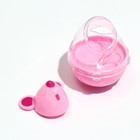 Игрушка-неваляшка "Мышка" с отсеком для лакомств (до 1 см), 4,7 х 6,5 см, розовая - фото 6541391