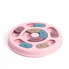 Игрушка интеллектуальная для лакомств, 14 х 3 см, розовая - Фото 2