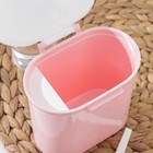 Банка пластиковая для сыпучих продуктов «Удовольствие», овальная, с ложкой, 13,5×9,5×14 см, цвет МИКС 7371081 - фото 16392381