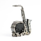 Часы - будильник настольные «Саксофон», дискретный ход, d=6.5 см, 18.5×15 см, от батареек АА - Фото 4